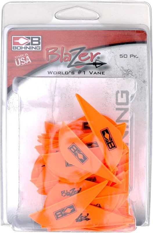 Blazer Vane 2pulg 3D naranja neón pack 50