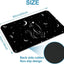 Tapete baño gato negro estrellado antideslizante 16x24pulg