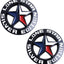 Insignia Texas Plata Juego 2 Universal Adhesivo Chevy