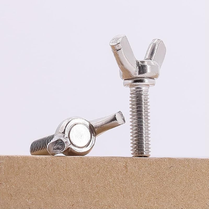 Tornillos ala acero inox 304 18/8 DIN316 25 pzas