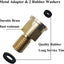 Adaptador manómetro latón para filtros CS/CJ con juntas