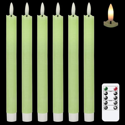 Velas LED cónicas control remoto 10 teclas cera real
