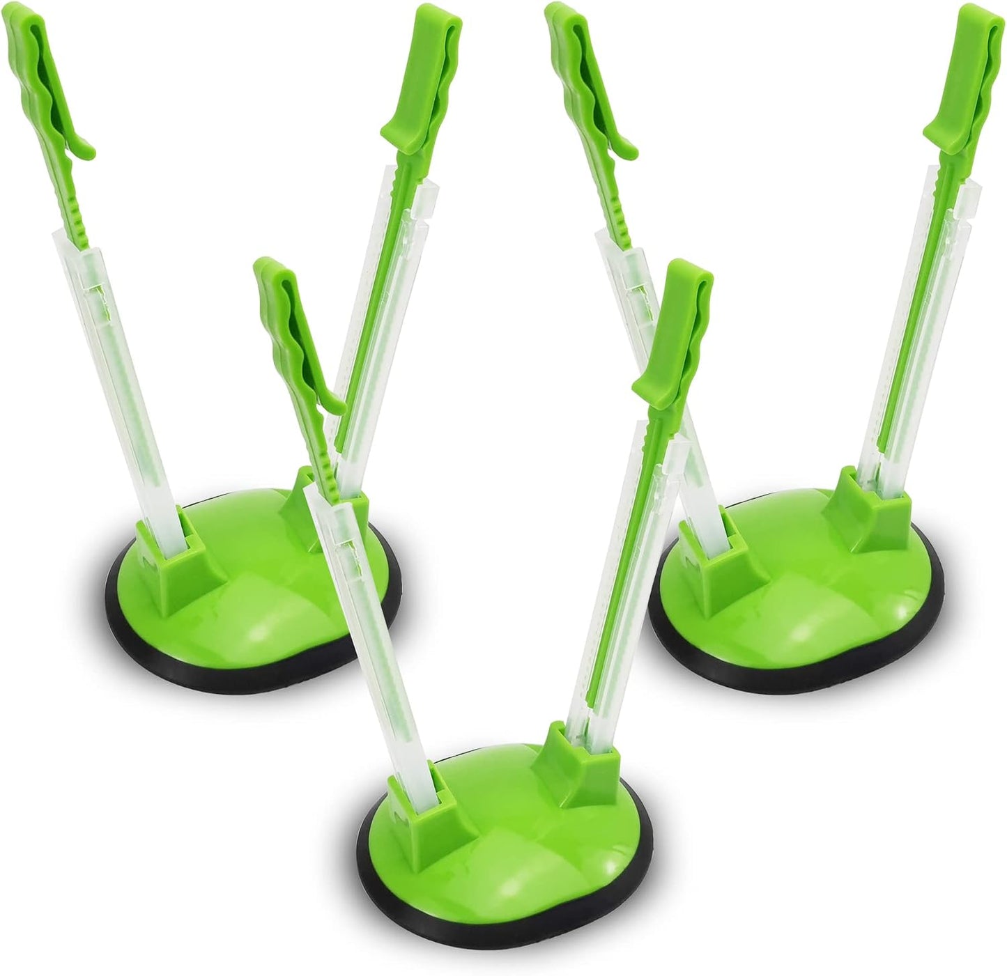 3 Soportes Bolsas Almacenamiento Manos Libres Color Verde