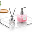 Bandeja acrílico encimera baño transparente 9.45x7.09"