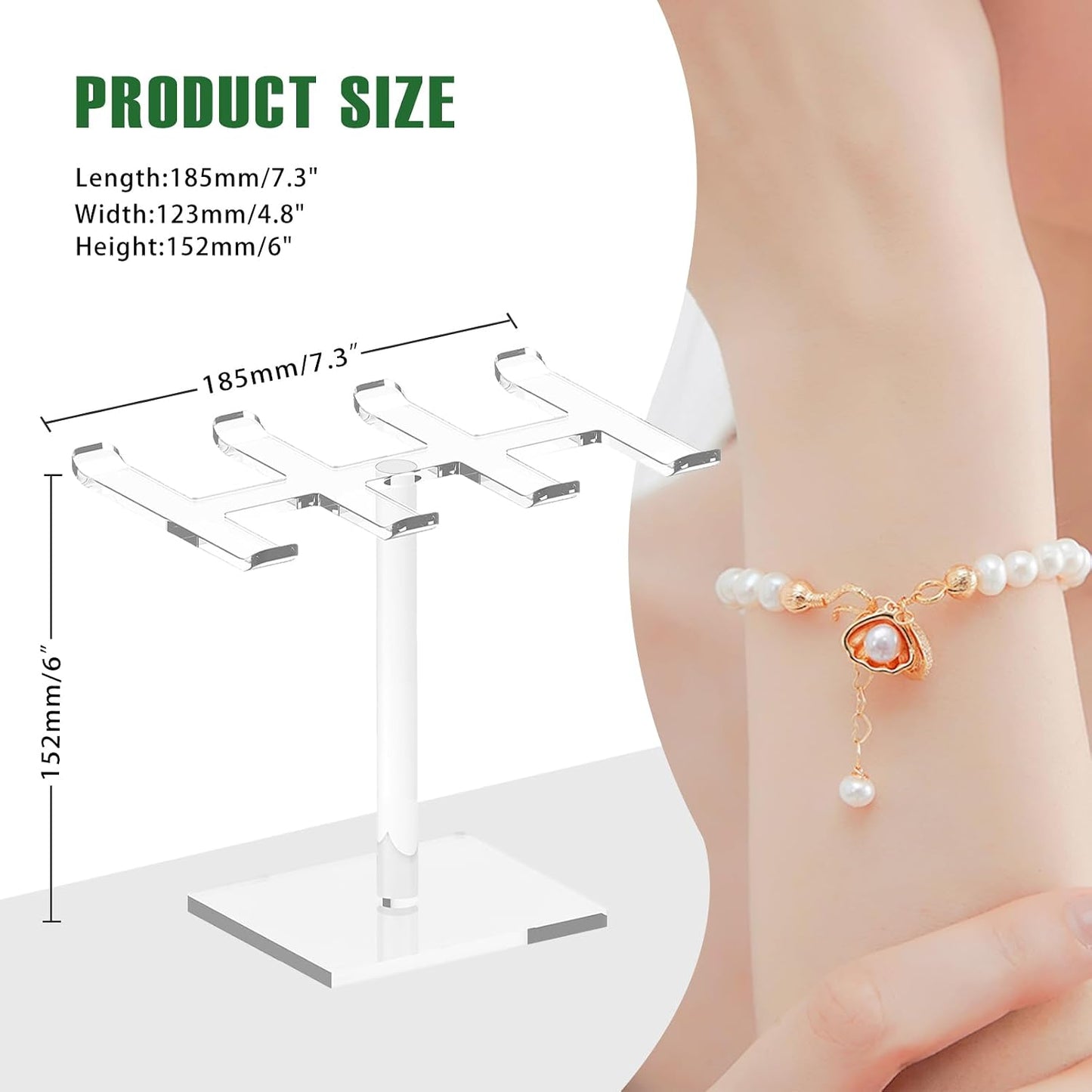 Soporte acrílico para pulseras regalo mujer