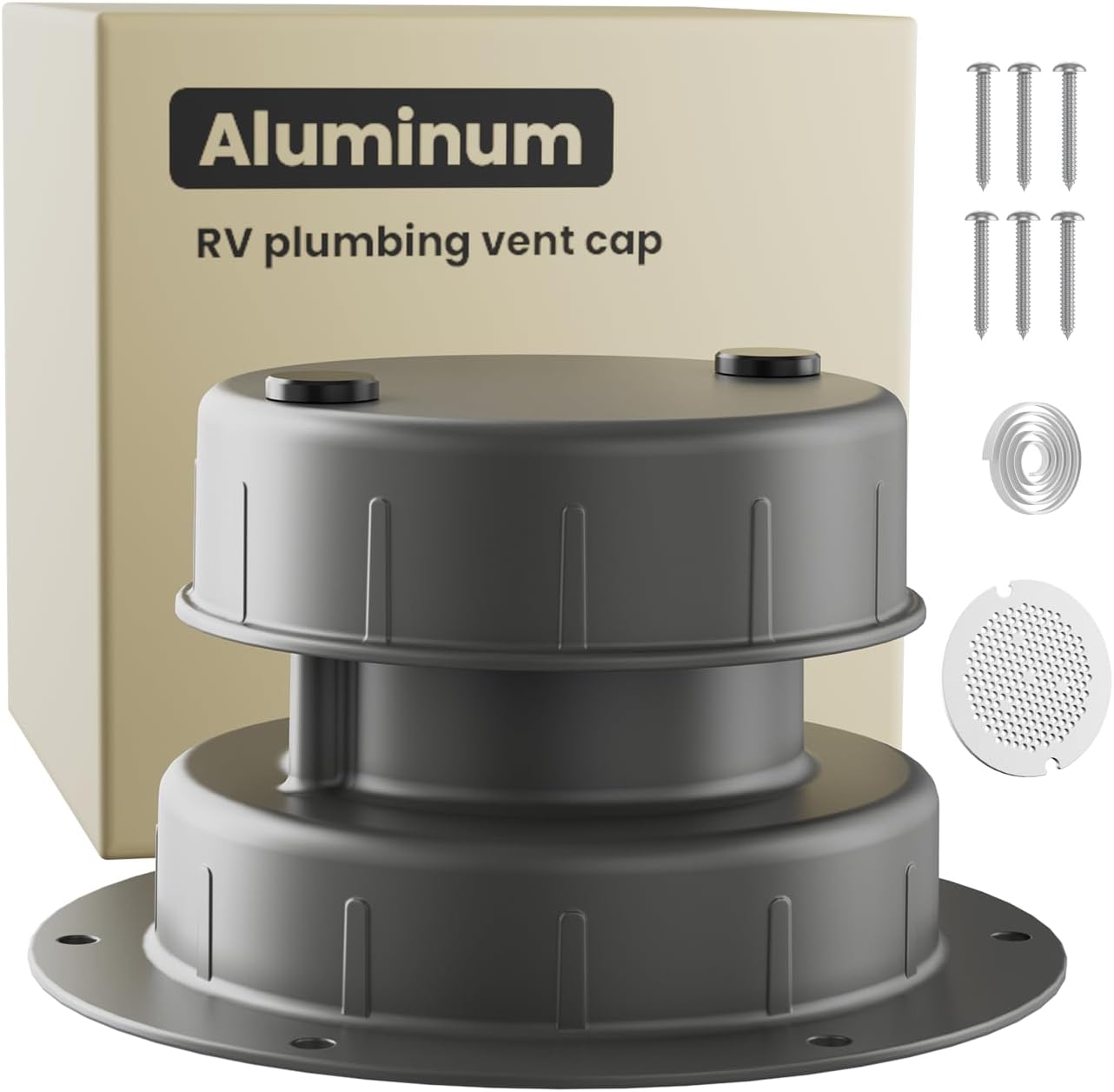 Cubierta ventilación techo RV aluminio reemplazo plomería