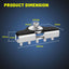 Soportes luz LED acero inox universal para Jeep
