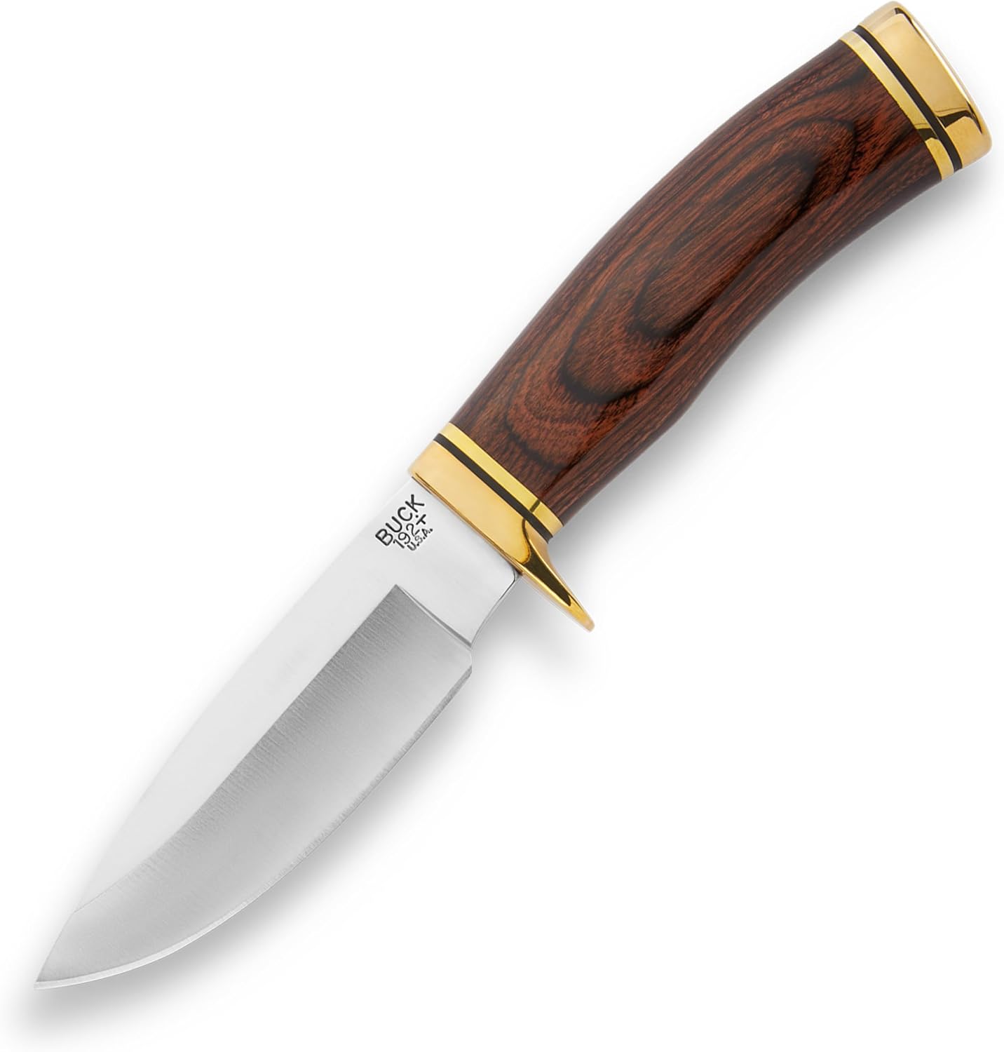Cuchillo hoja fija vaina piel auténtica
