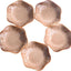 Set 5 platos cerámica salsa color marrón brillante