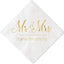 Servilletas Mr and Mrs Gold para Boda Ducha 100pzas 3 Capas