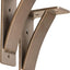 Soporte estante flotante acero bronce frotado 5x8" set 2