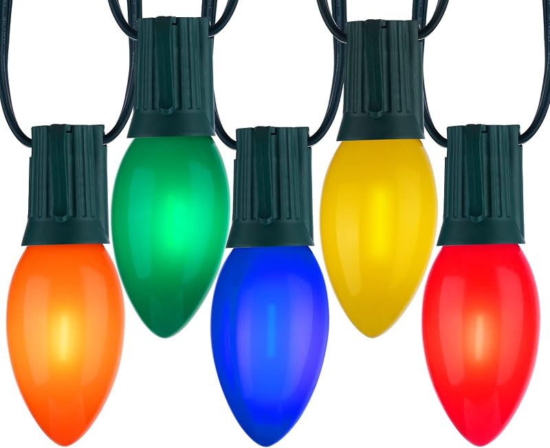 Cadena luces C9 LED 150pies impermeables techo jardín