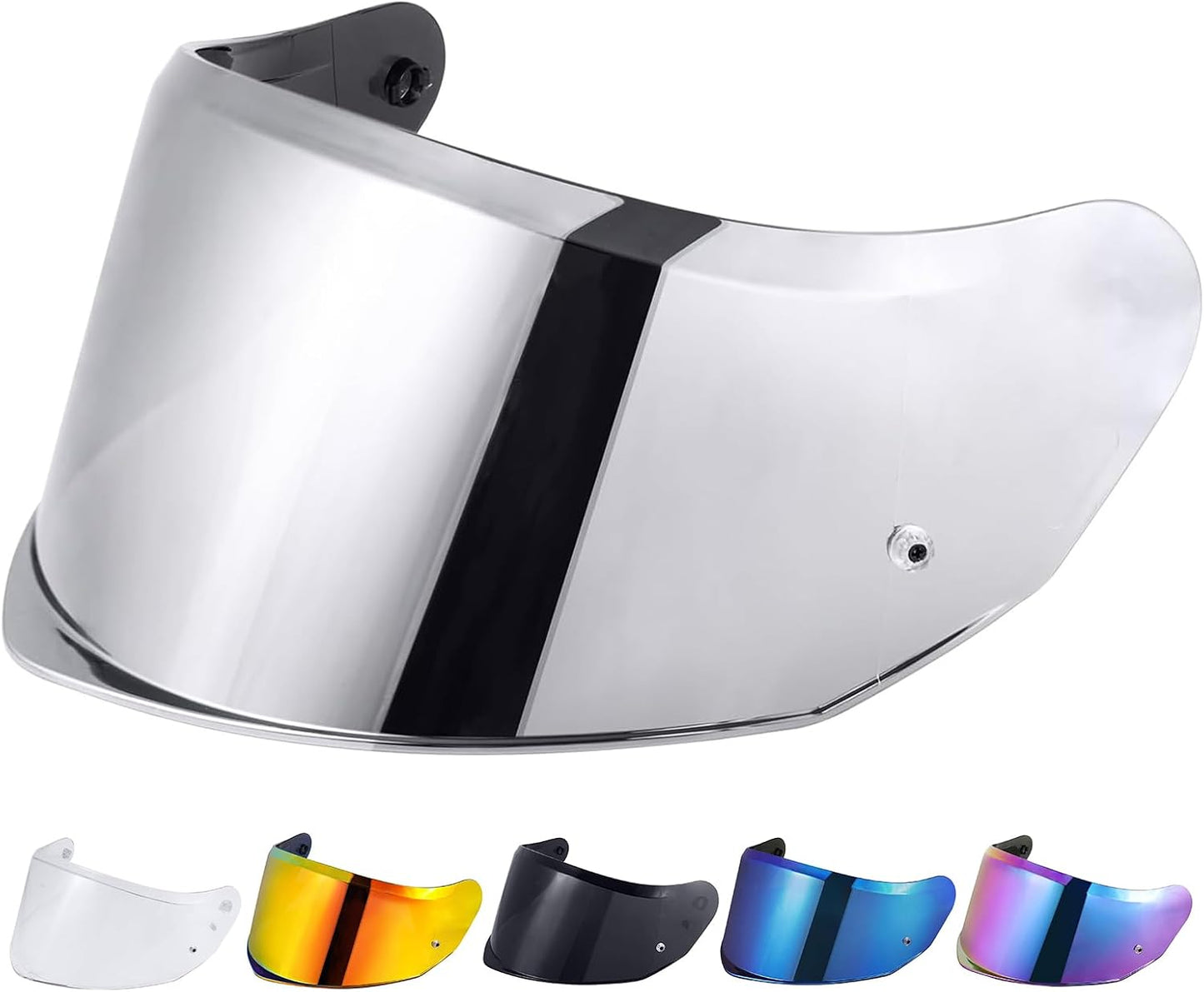 Protector visera casco motocicleta Stream II FF808 cromo
