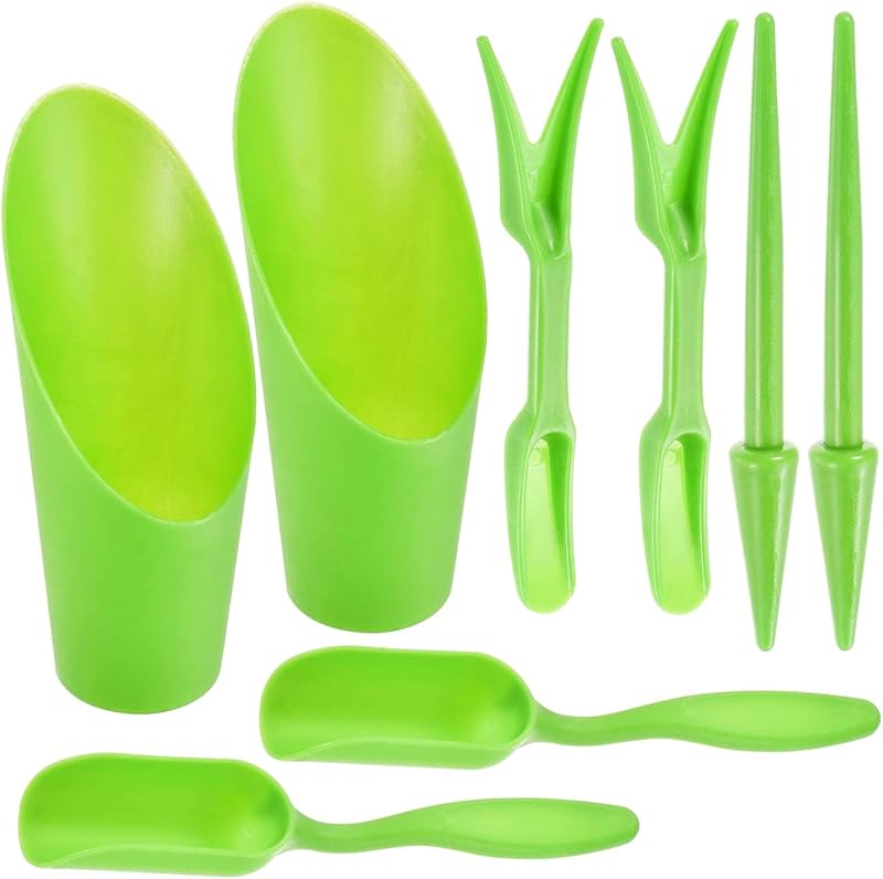 Cuchara tierra para macetas suculentas y bonsái color verde