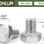 20 Pzas Tornillo M8x12mm Acero Inox 18-8