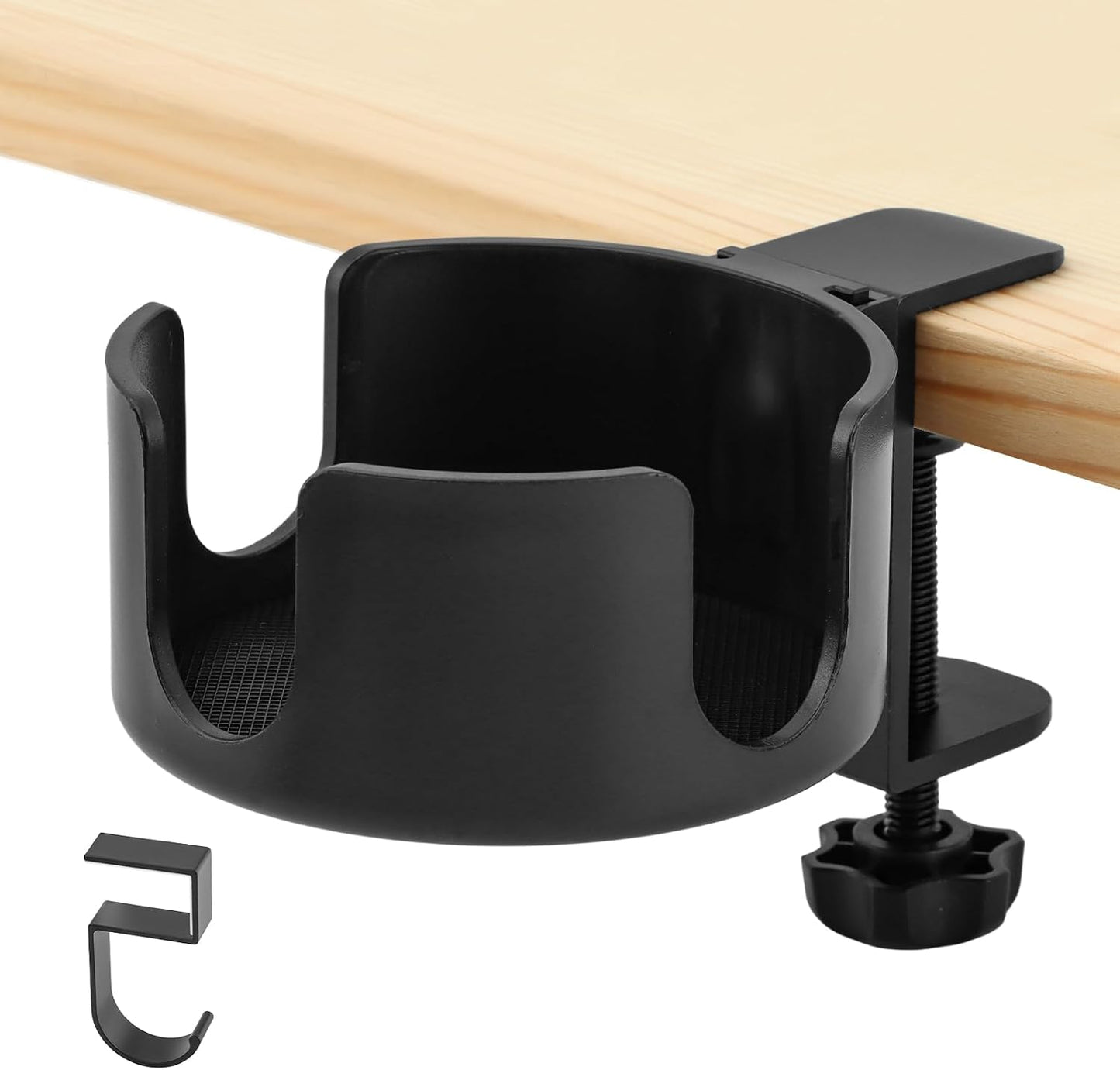 Abrazadera universal para portavasos metal con gancho