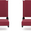 Asientos plegables estadio acolchados pack 2 color granate