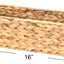 Cesta almacenamiento jacinto de agua rectangular natural