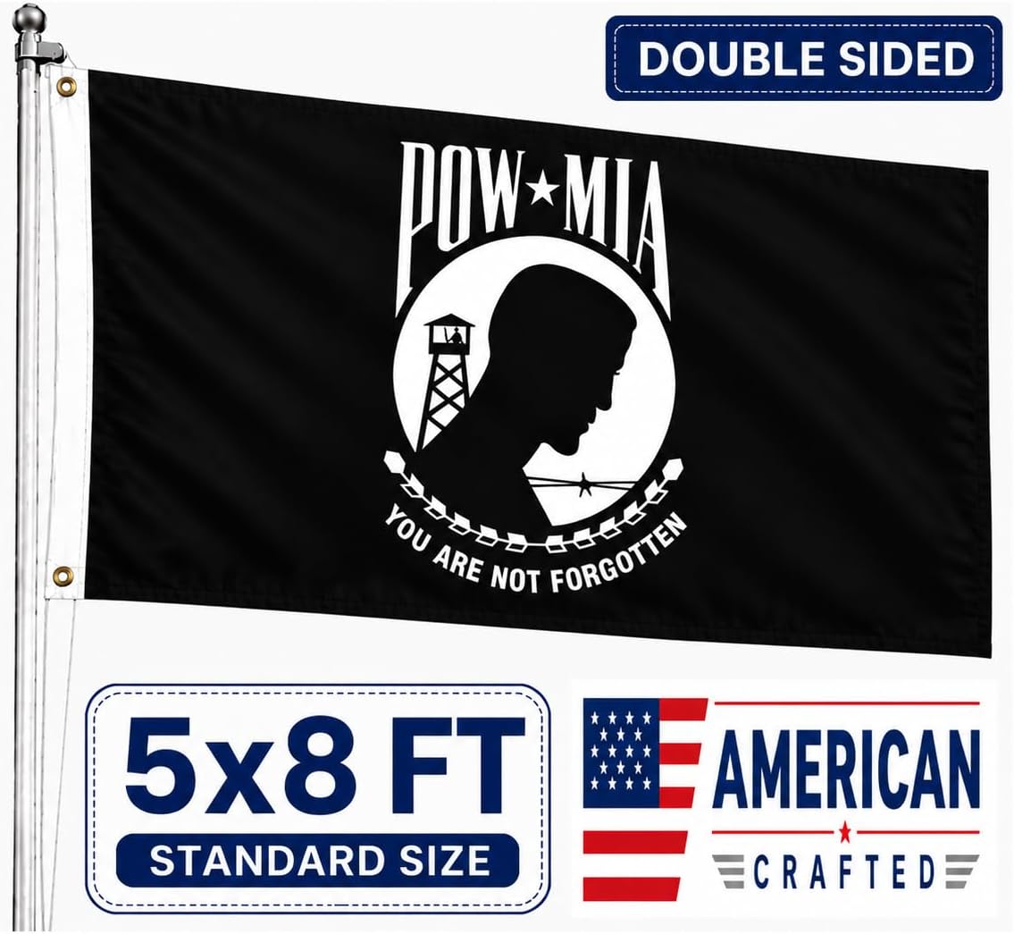 Bandera Mia Pow 5x8 ext. doble cara 3 capas duradera