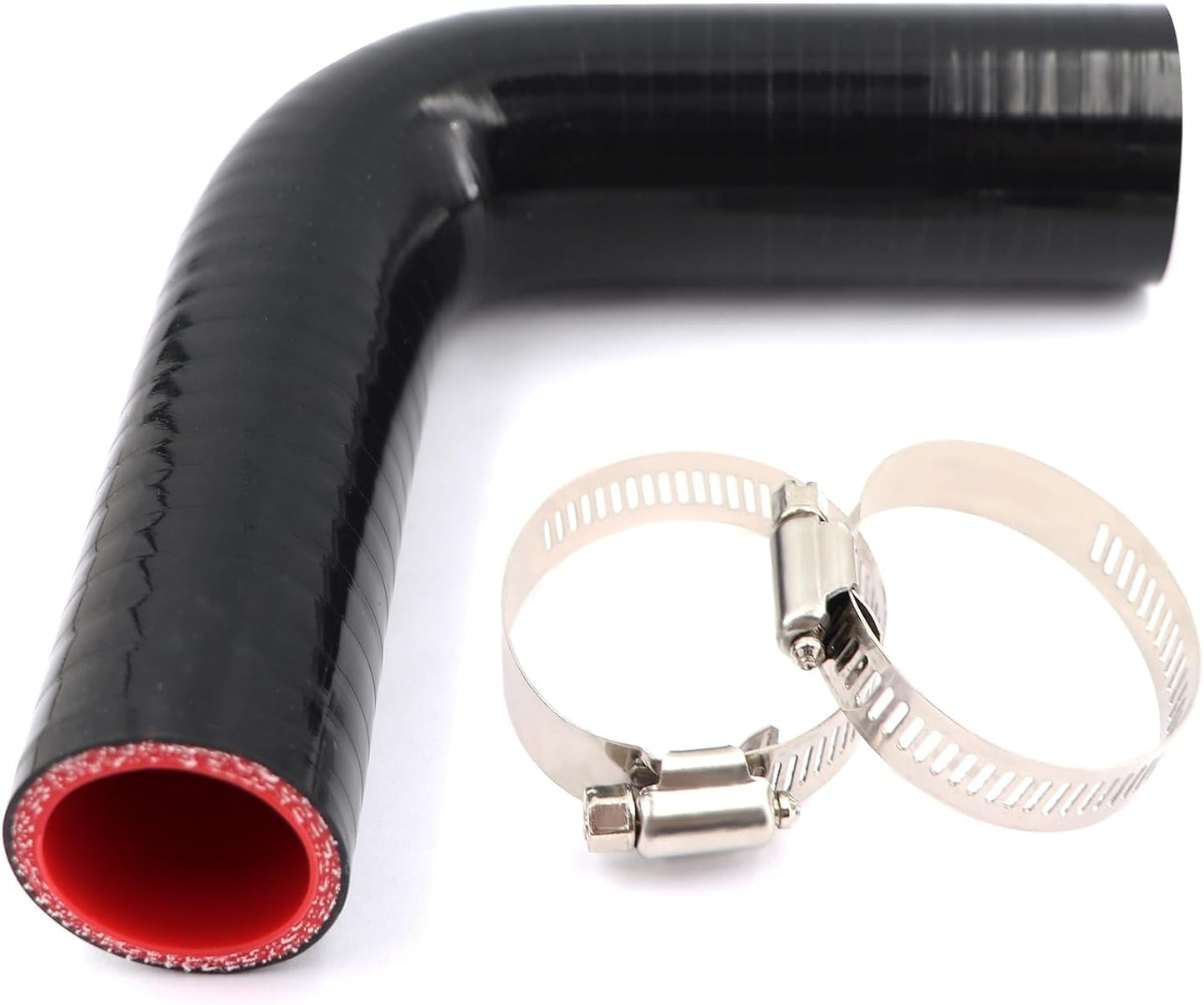 Acoplador codo 90 grados manguera silicona 1 1/4"