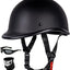 Casco motocicleta vintage perfil bajo media cara aprobado