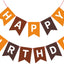 Banner feliz cumpleaños marrón para niños mujer decoración fiesta