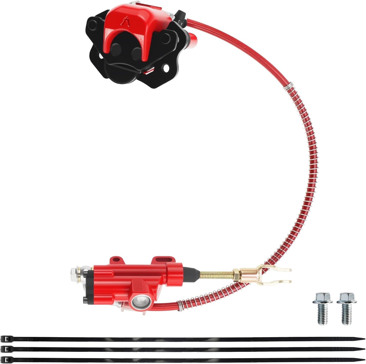 Pinza freno trasero quad 50-125cc chino rojo