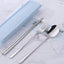 Cubiertos viaje 3 pzas acero inox 18/10 con estuche