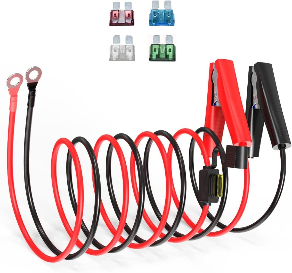 Clips batería 10AWG 5pies arnés terminal coche