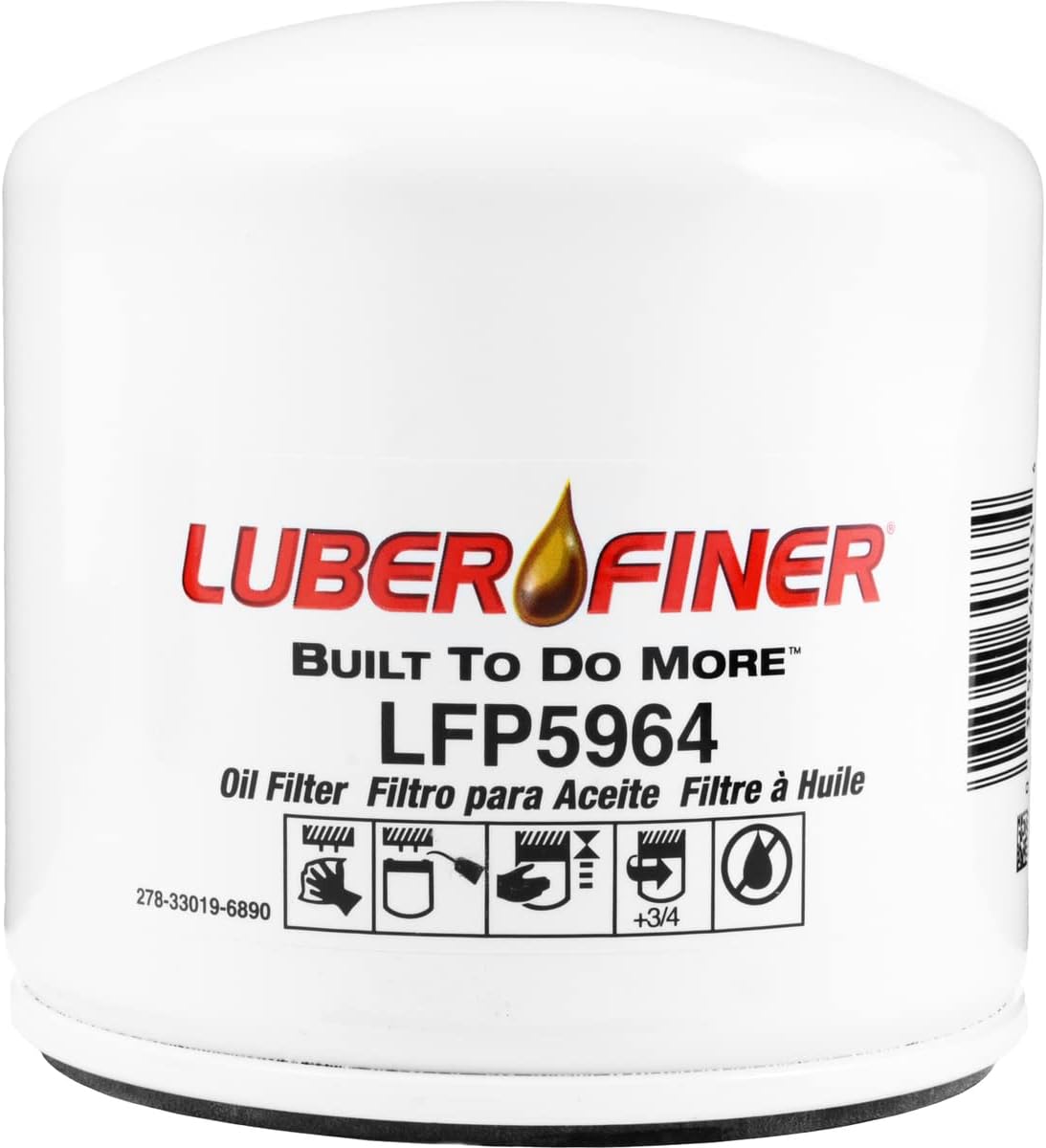 Filtro aceite motor resistente Luberfiner LFP5964