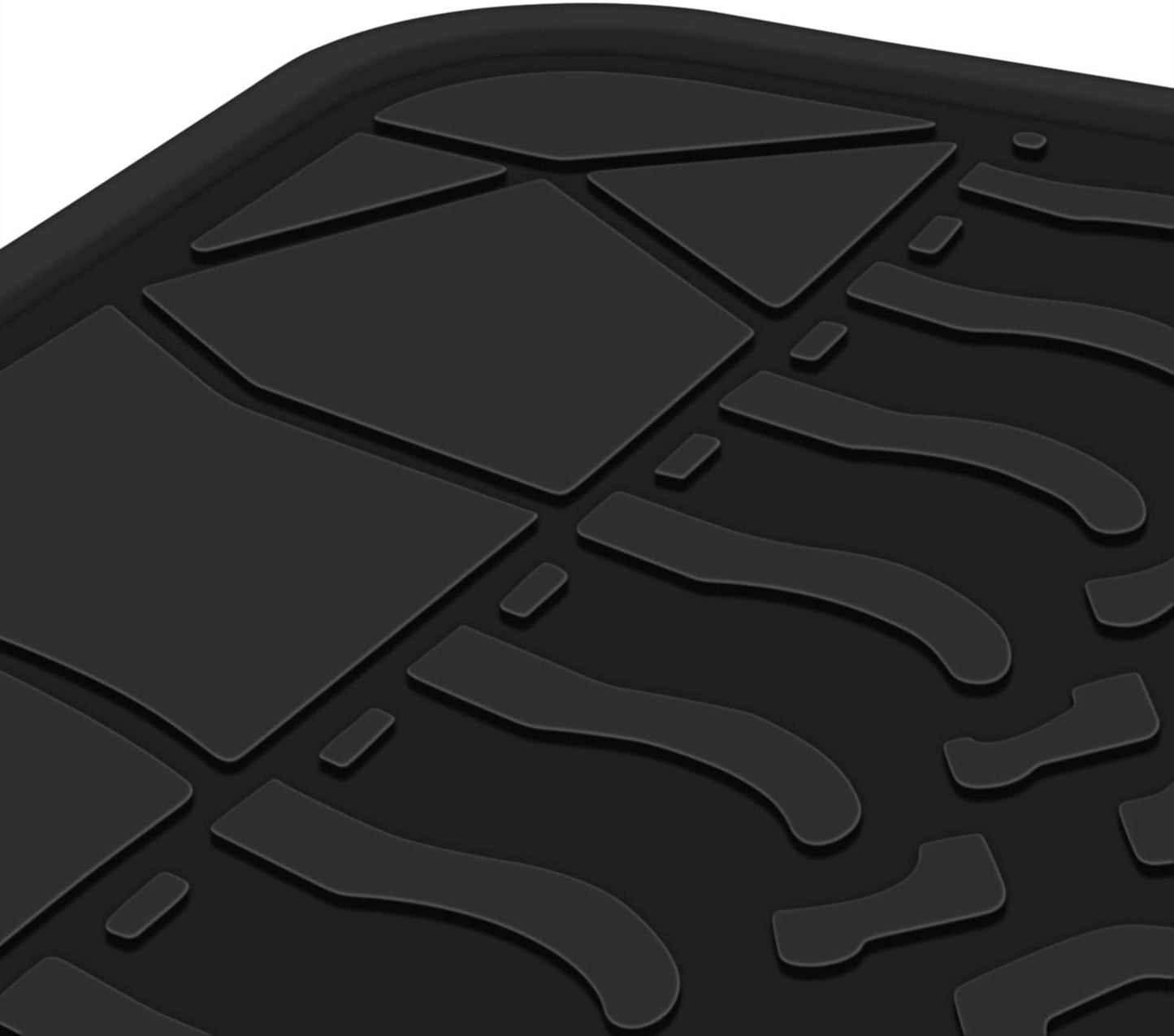 Alfombrilla piso Jeep Compass goma negra ajuste
