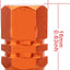 Tapones vástago válvula neumática hexagonal naranja SUV 4WD