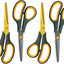 Tijeras 8pulg cuchillas titanio afiladas set 4