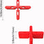 Espaciador nivelación 1/4x5/8 pulg rojo para exteriores