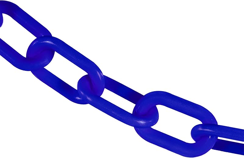 Cadena barrera plástico resistente azul 2" 50ft