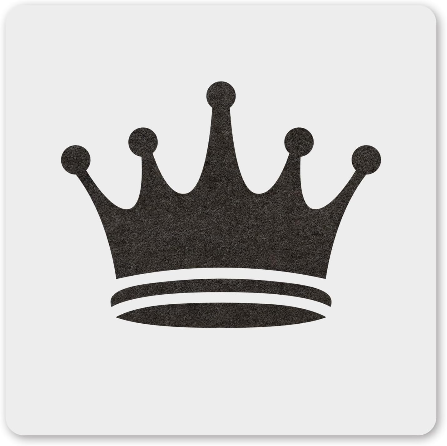 Plantilla corona 6" reutiliz. para pintar
