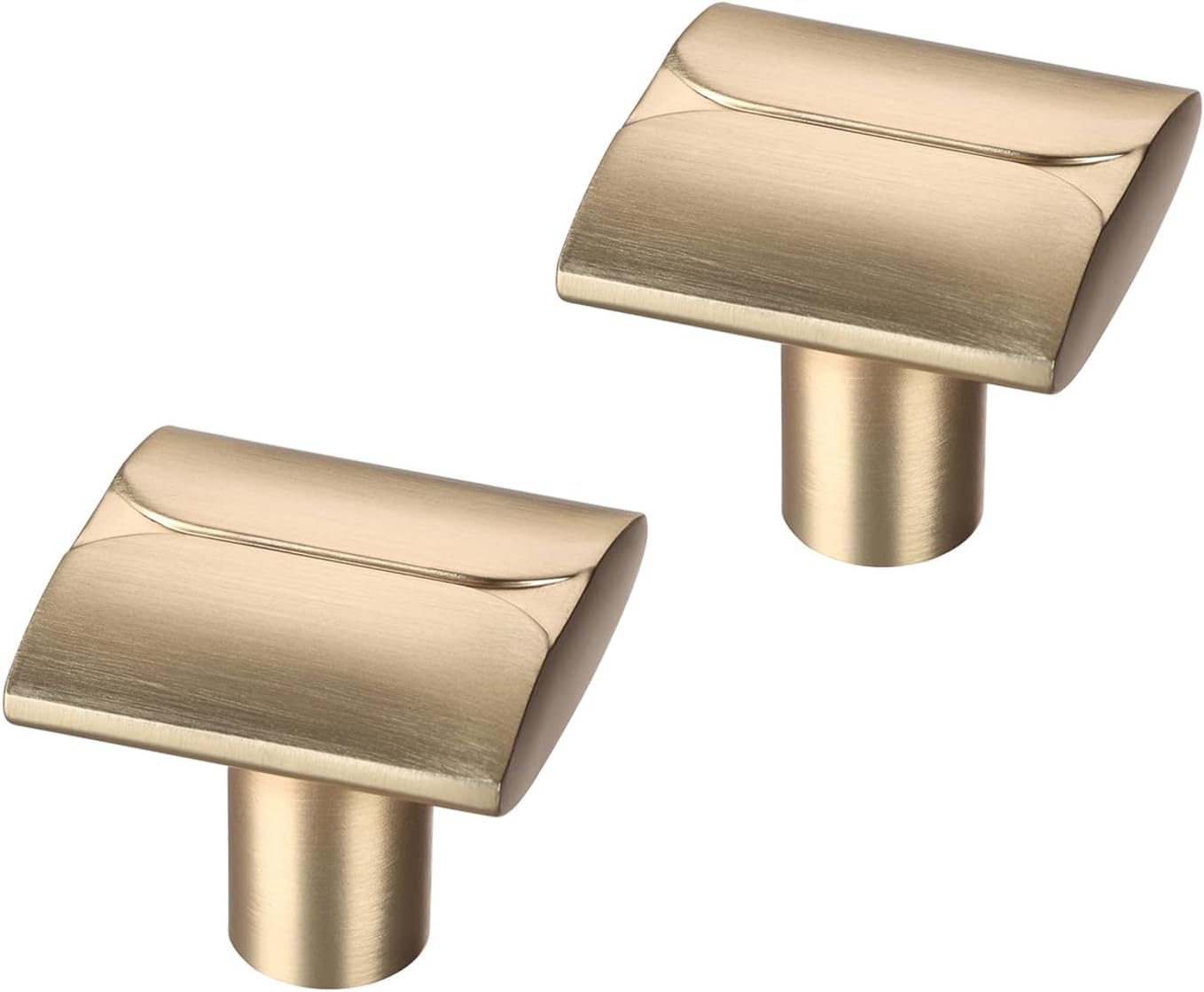 10 Pomas Doradas para Gabinete Oro Macizo y Latón Cepillado