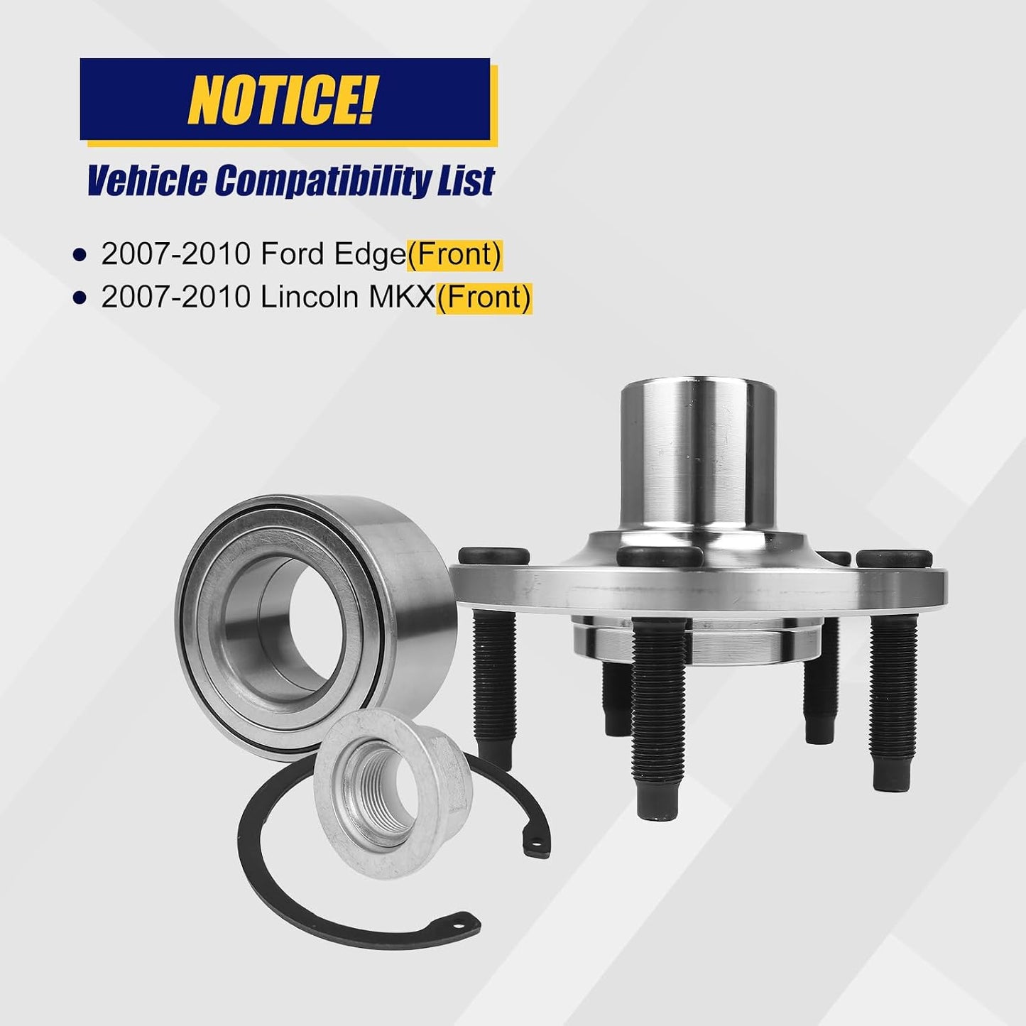 Kit rodamiento rueda delantera Ford Edge 07-10 5 lengüetas