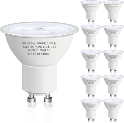 Bombilla LED GU10 6W 5000K Blanco Día 650 Lúmenes No Regulable