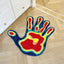 Alfombra palma hecha a mano 31.5x31.5pulg decoración hogar