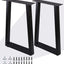 Patas mesa metal 28pulg altas 17.7pulg ancho resistentes
