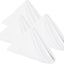 Set 6 servilletas tela poliéster 18x18pulg color blanco