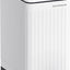 Cubo basura baño acero inox 10L cierre suave blanco