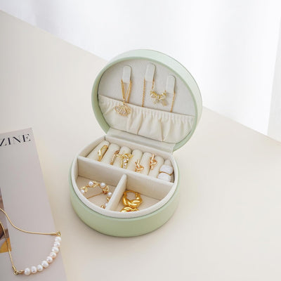 Estuche joyas viaje organiz. para mujer y niña verde