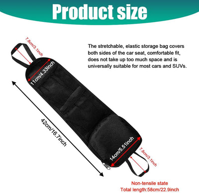 Bolsa colgante organizador lateral coche malla multifuncional