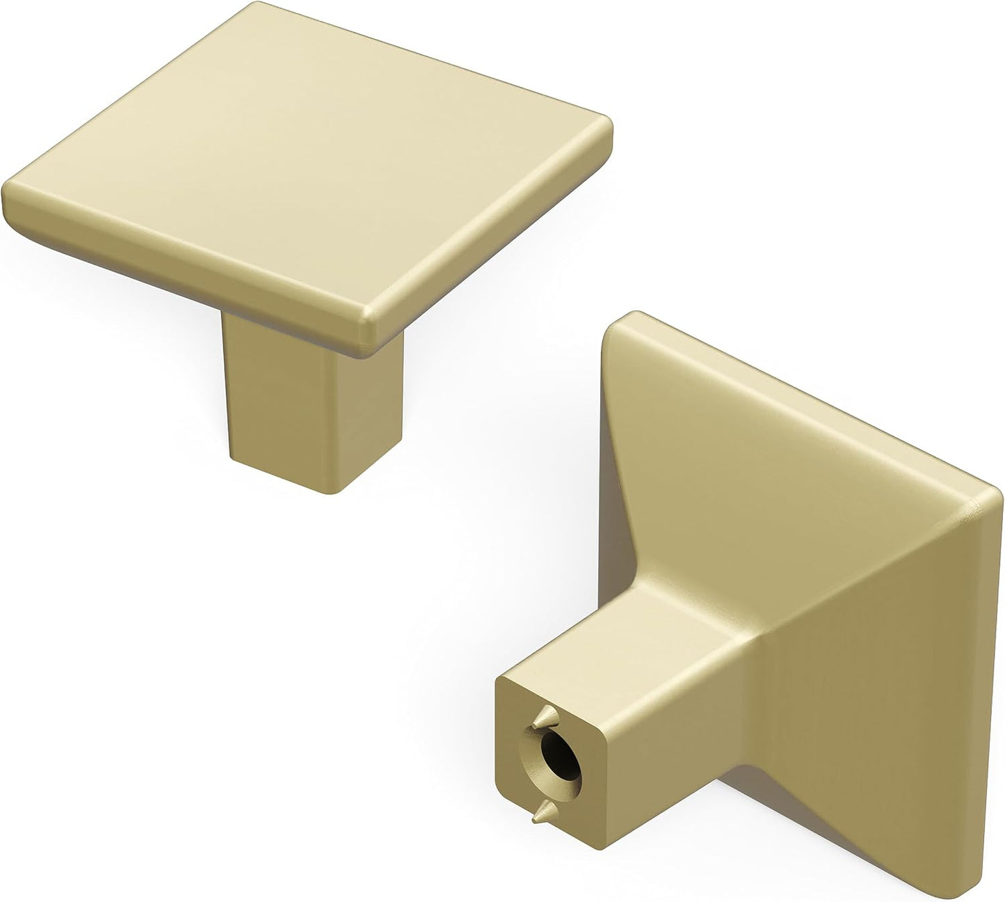 Manija cuadrada 1-1/4" níquel dorado individual