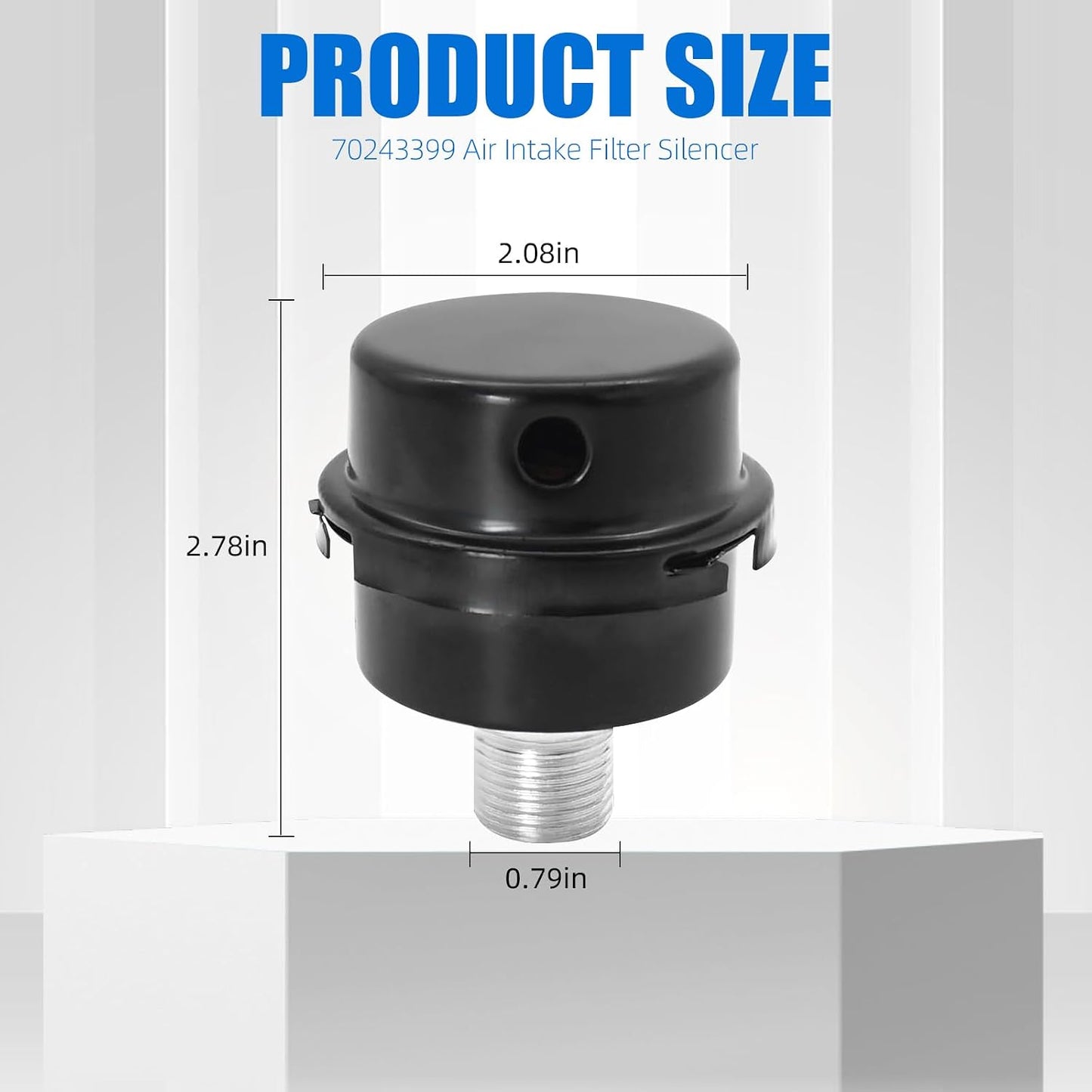 Filtro aire modo silencioso 1/2 MPT repuesto Ingersoll Rand SS3