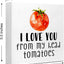 Letrero madera cocina I Love You from My Head
