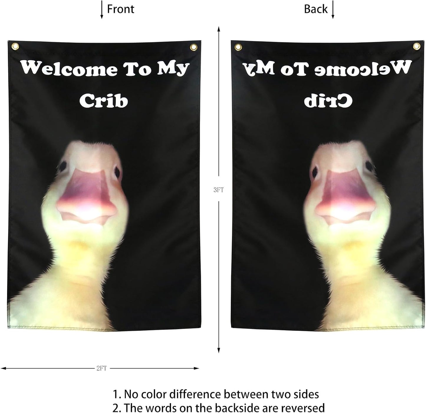 Banderas meme 2x3ft para dormitorio universitario chicos y chicas