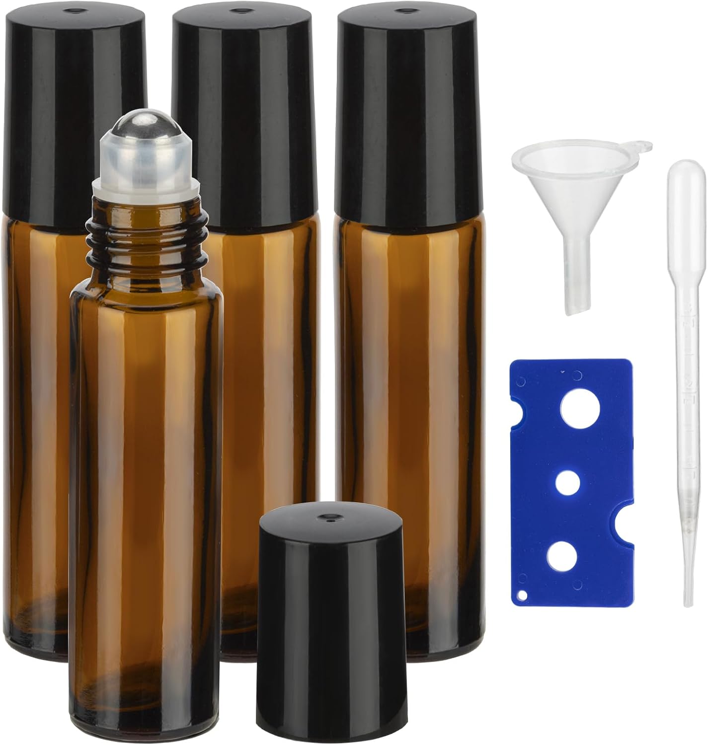 Botellas enrollables aceite esencial 0.3oz pack 4 con gotero